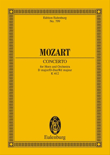 Horn Concerto No. 1 D major