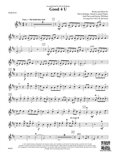 Good 4 U: 2nd Violin