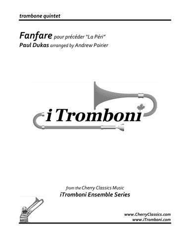 Fanfare from La Peri for Trombone Quintet