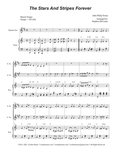 The Stars and Stripes Forever (Duet for Soprano and Alto Saxophone)