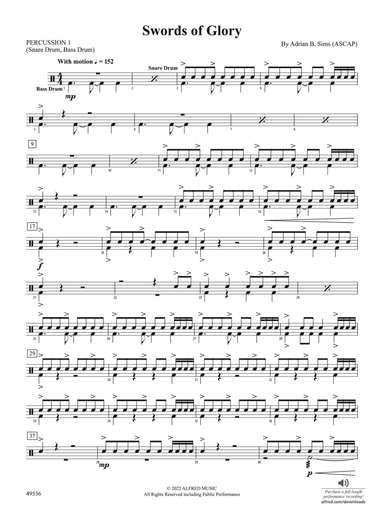 Swords of Glory: 1st Percussion