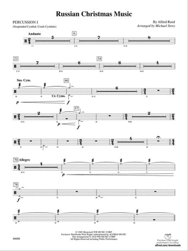 Russian Christmas Music: 1st Percussion