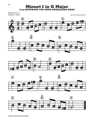 Minuet I In G Major