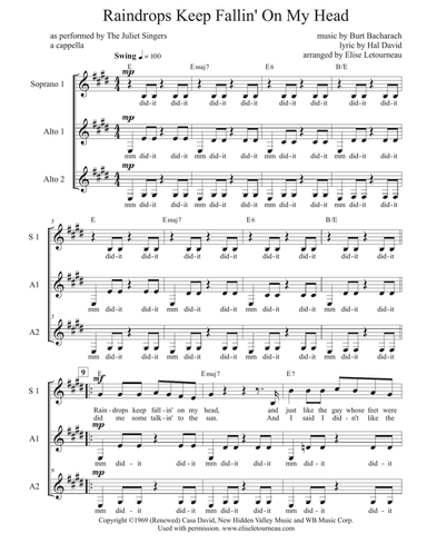 Raindrops Keep Fallin' On My Head