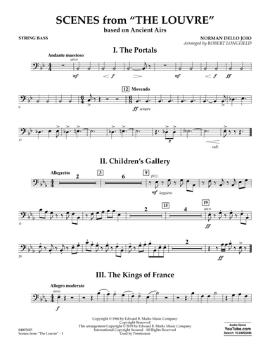 Scenes from the Louvre (arr. Robert Longfield) - String Bass
