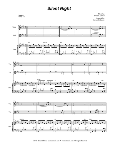 Silent Night (Duet for Violin and Viola - Alternate Version)