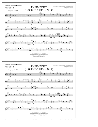 Everybody (Backstreet's Back) (arr. Tom Wallace) - Alto Sax 2