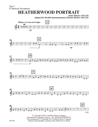Heatherwood Portrait - Baritone Sax 5