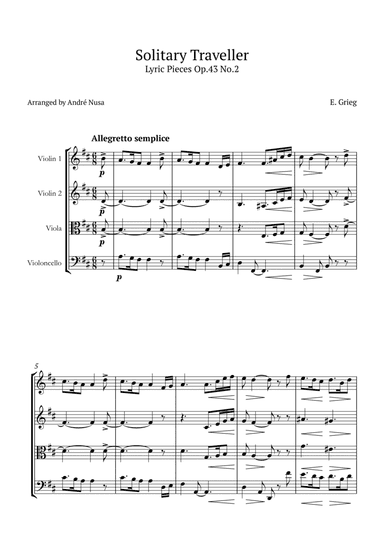 Lyric Pieces Op.43 No.2