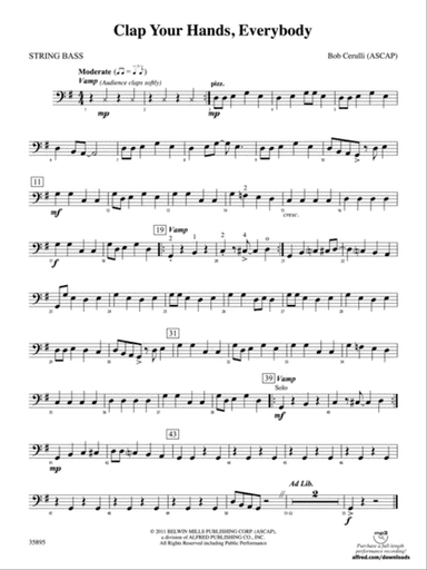 Clap Your Hands, Everybody: String Bass