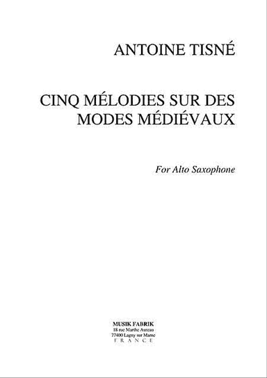 *5 melodies /des modes medievaux