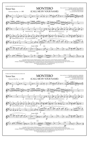 Montero (Call Me By Your Name) (arr. Tom Wallace) - Tenor Sax