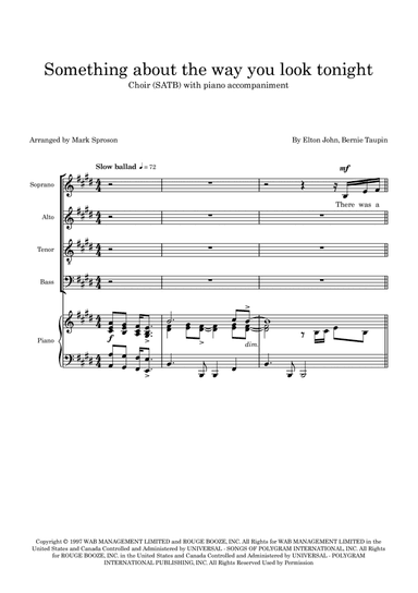 Something About The Way You Look Tonight