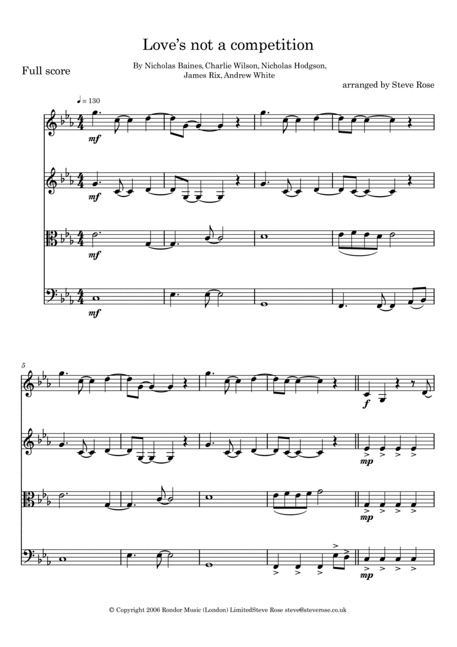 Love's Not A Competition (but I'm Winning)