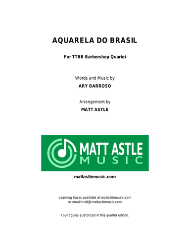 Aquarela Brasileira (aquarela Do Brasil) (brasil)