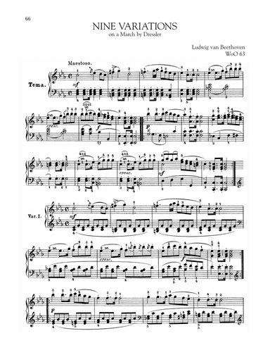 9 Variations On A March By Dressler, WoO 63