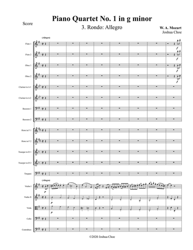 Piano Quartet No. 1 in g minor, Movement 3