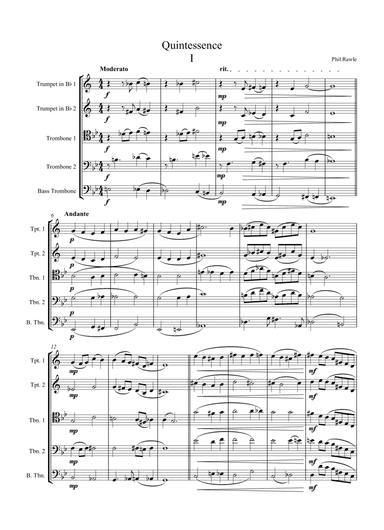 Quintessence I & II - Brass Quintet