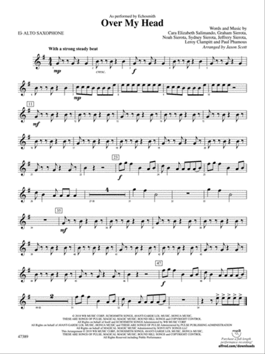 Over My Head: E-flat Alto Saxophone