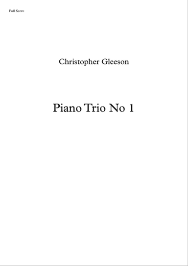 Piano Trio No 1