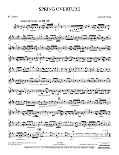 Spring Overture - Eb Clarinet