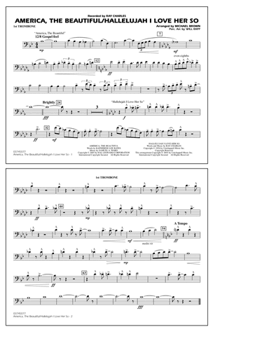 America, The Beautiful/Hallelujah I Love Her So (arr. Michael Brown) - 1st Trombone