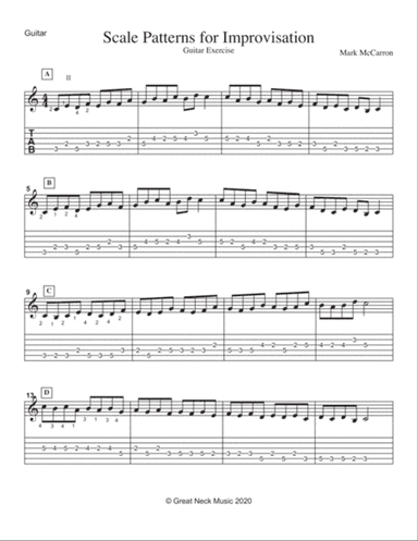 Scale Patterns for Improvisation
