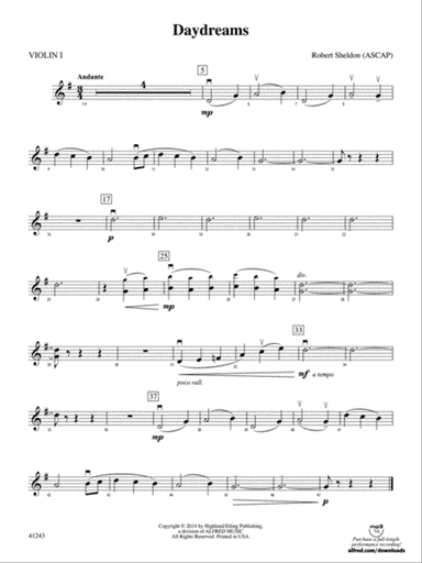 Daydreams: 1st Violin