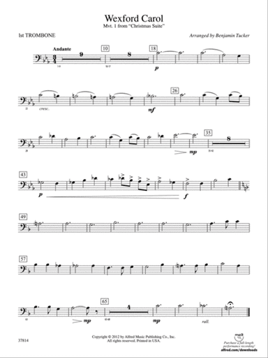 Wexford Carol: 1st Trombone