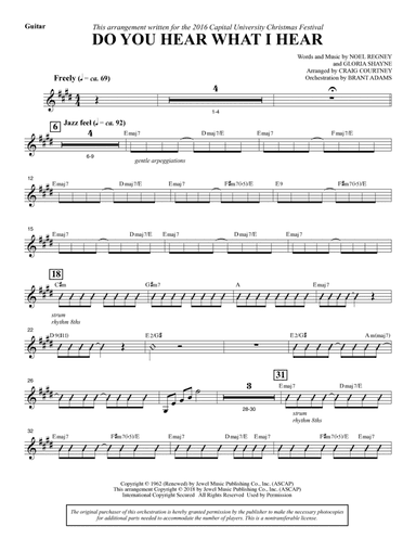 Do You Hear What I Hear (arr. Craig Courtney) - Guitar