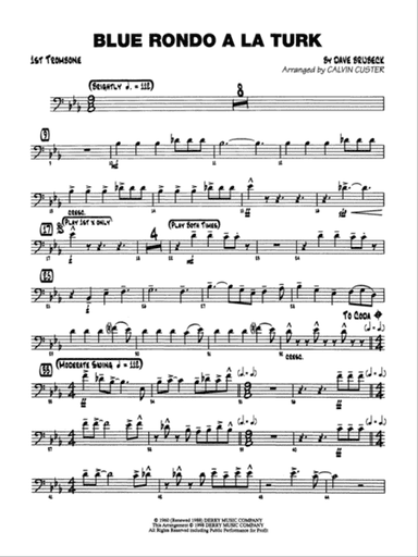 Blue Rondo ala Turk: 1st Trombone