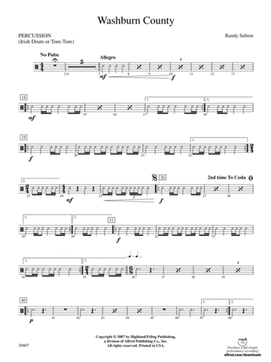 Washburn County: 1st Percussion