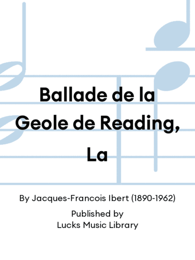 Ballade de la Geole de Reading, La