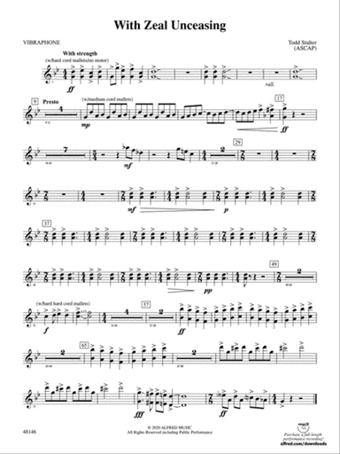 With Zeal Unceasing: Vibraphone