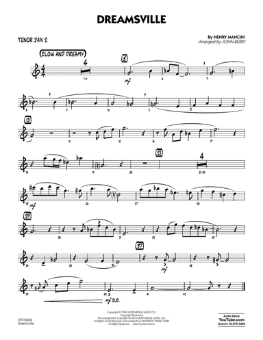 Dreamsville - Tenor Sax 2