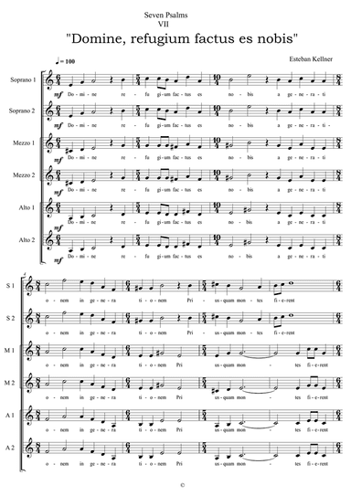 Seven Psalms VII Domine refugium