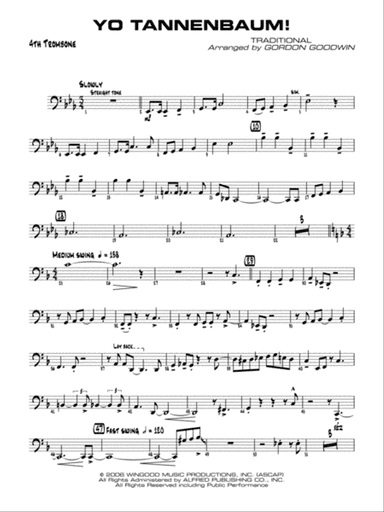 Yo Tannenbaum!: 4th Trombone