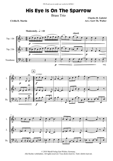 His Eye Is On The Sparrow