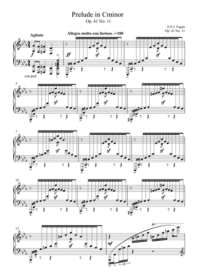 Prelude in C minor Op. 41 No. 11