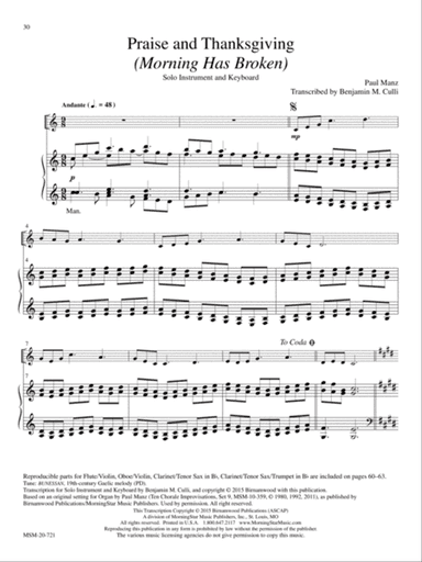 Praise and Thanksgiving (Morning Has Broken) (Downloadable)