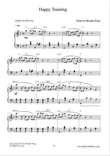 Happy Toasting - Popular Jazz Piano No.4