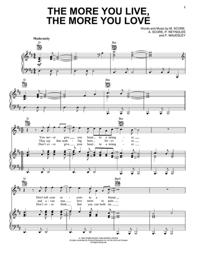 The More You Live, The More You Love