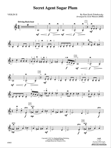 Secret Agent Sugar Plum: 2nd Violin