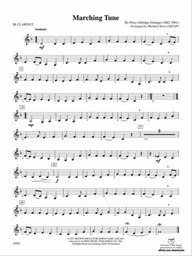 Marching Tune: 1st B-flat Clarinet