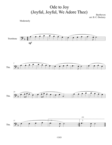 Ode to Joy (Trombone Solo)