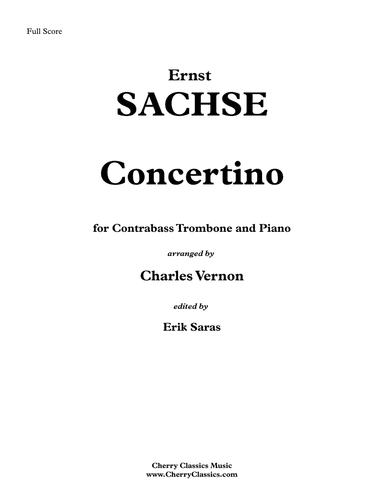 Concertino for Contrabass Trombone and Piano