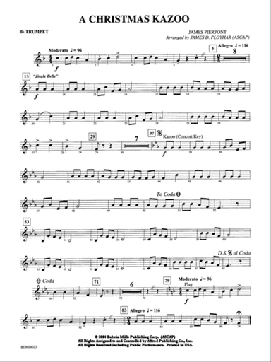 A Christmas Kazoo: 1st B-flat Trumpet