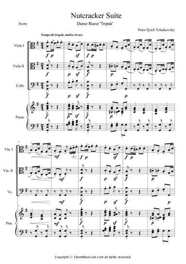 Nutcracker Op.71a - Danse Russe - Trepak