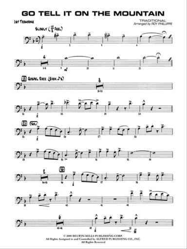 Go Tell It on the Mountain: 1st Trombone