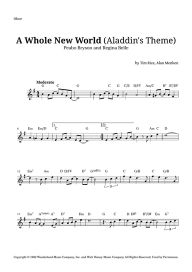 A Whole New World (aladdin's Theme)